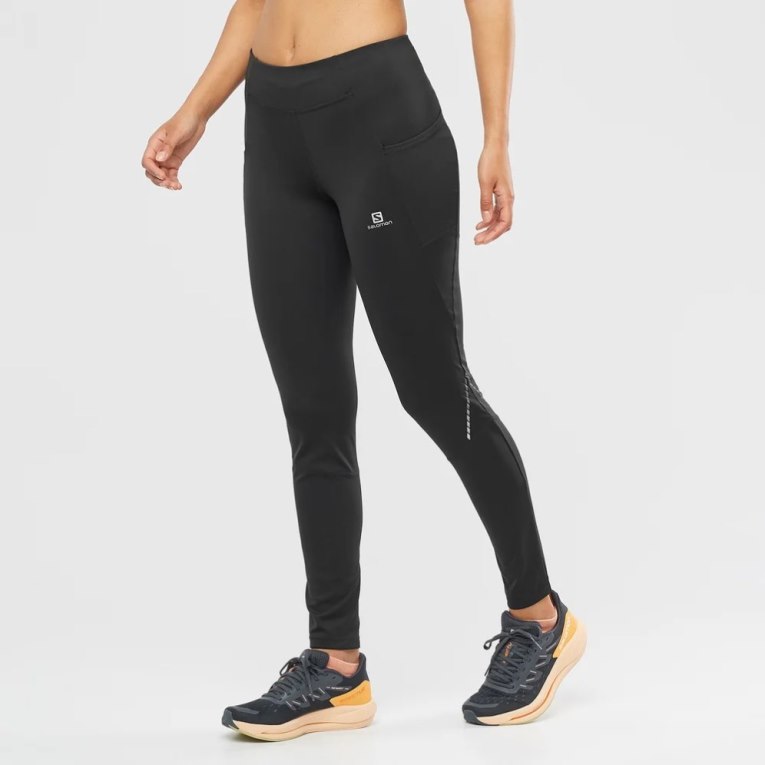 Calça Legging Salomon Cross Run 28\'\' Feminino Pretas | PT R60135